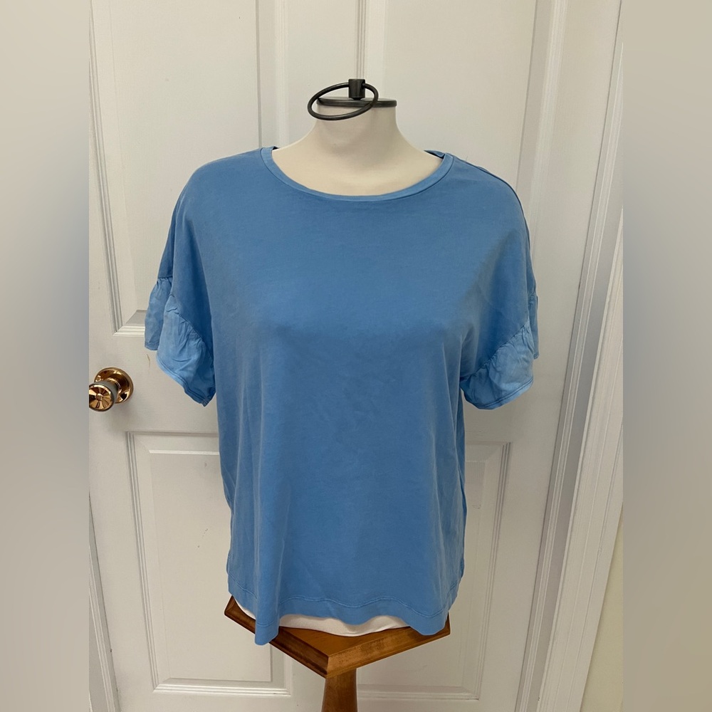 Tribal Jeans cotton T-shirt Blue Women's Top size small